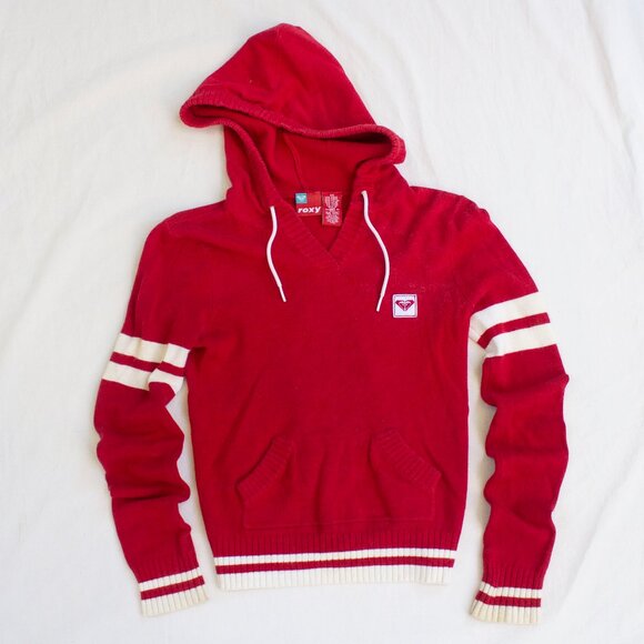 Roxy Vintage Hooded Pull Over Sweater - Picture 1 of 5